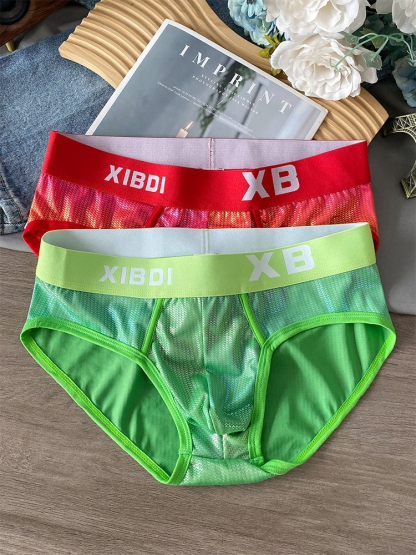 【派對魅力焦點】透氣網感帥氣高彈腰帶男士三角褲