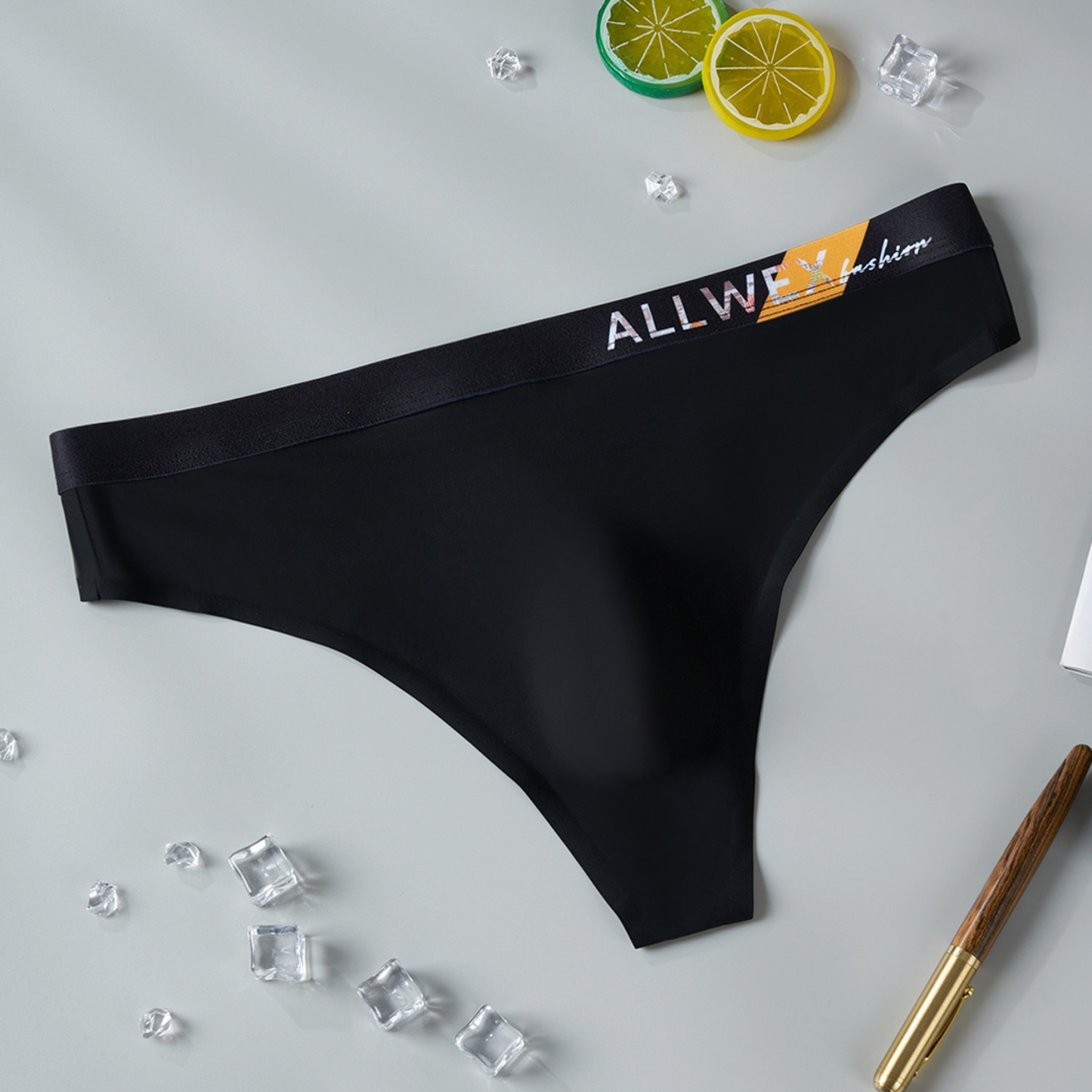 [Copy]【冰緞奢柔秘境】透氣裸感輕薄純色個性U凸男士丁字内褲