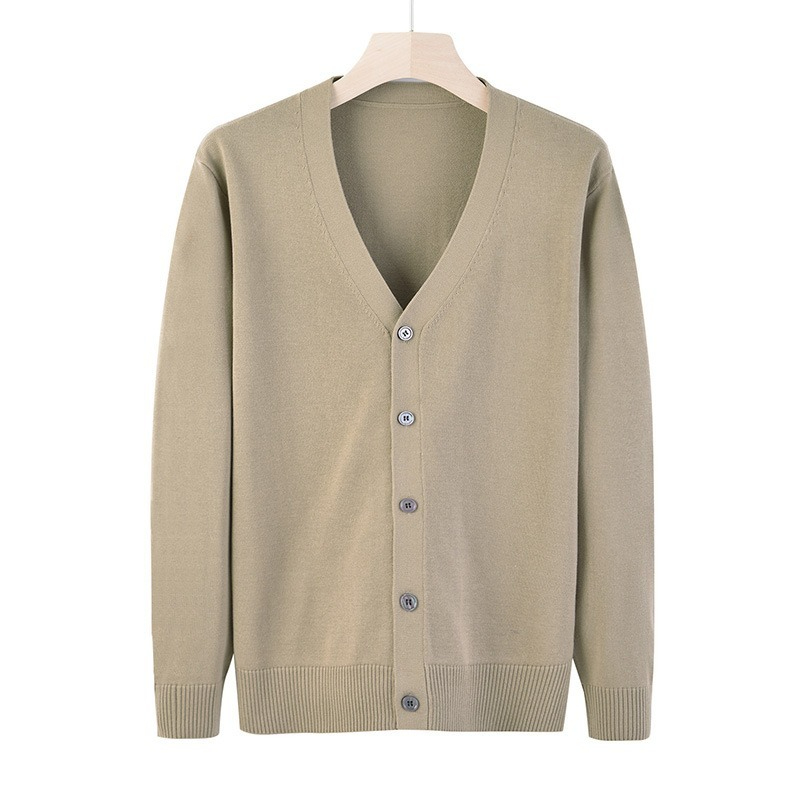 【百搭開衫毛衣】韓版寬鬆時尚大V領毛衣百搭男士針織衫