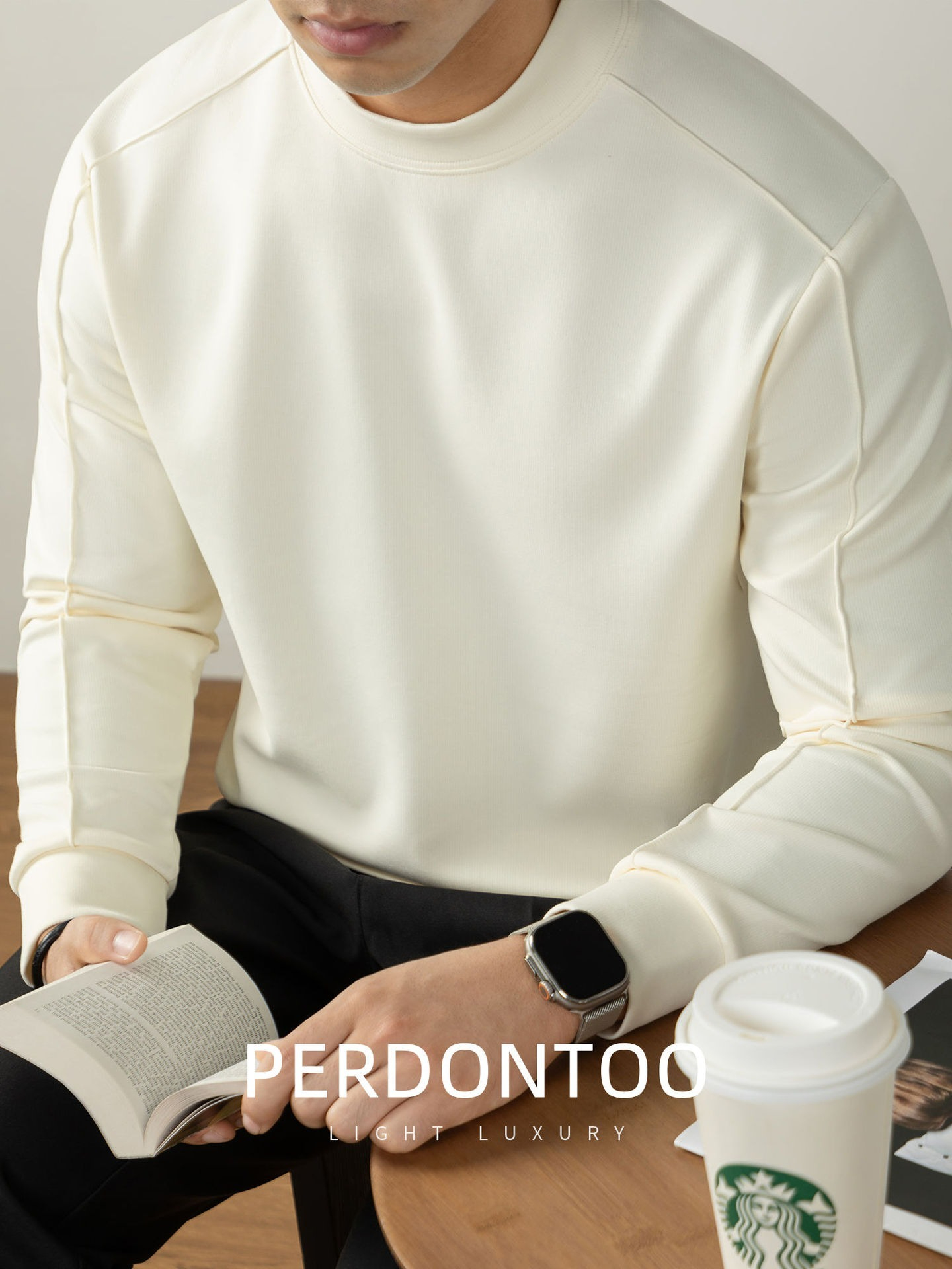 【頂奢系列】340G重磅空氣層日系秋田風雙面細紋男士衛衣