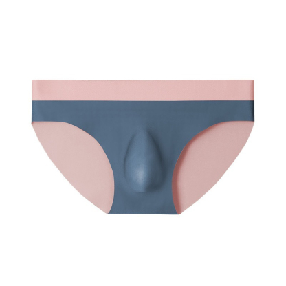 【科技感冰絲無痕】一片式撞色透氣冰感3D冲模U凸男士三角褲