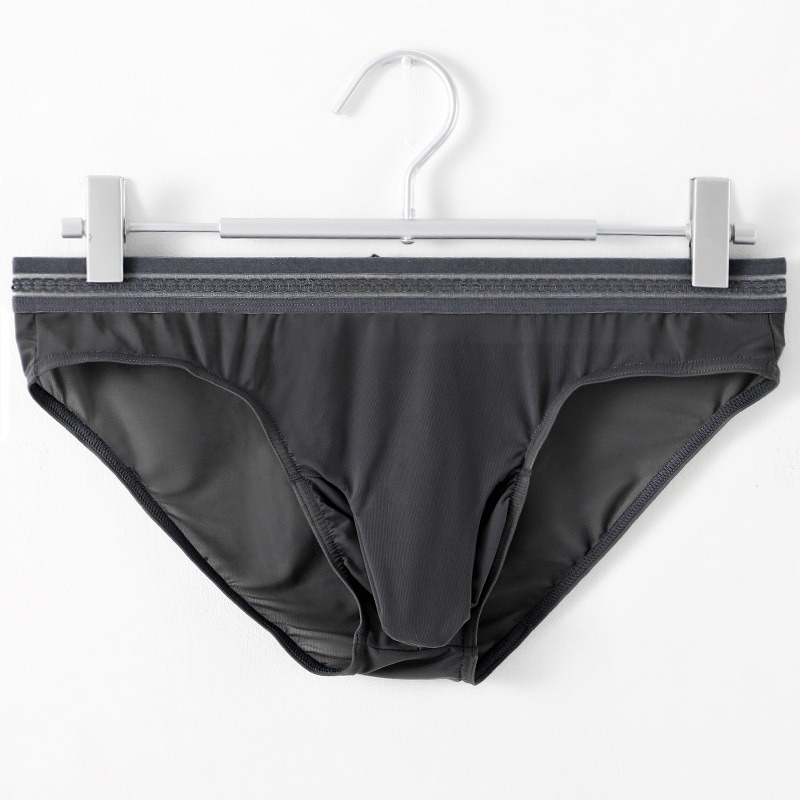 【冰絲太空艙】槍彈分離透氣冰感U凸男士三角褲