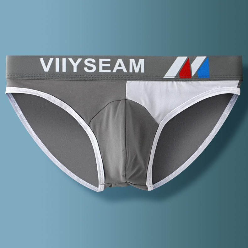 【透氣純棉系列】立體U凸~新款夏季寬腰帶撞色男士三角內褲