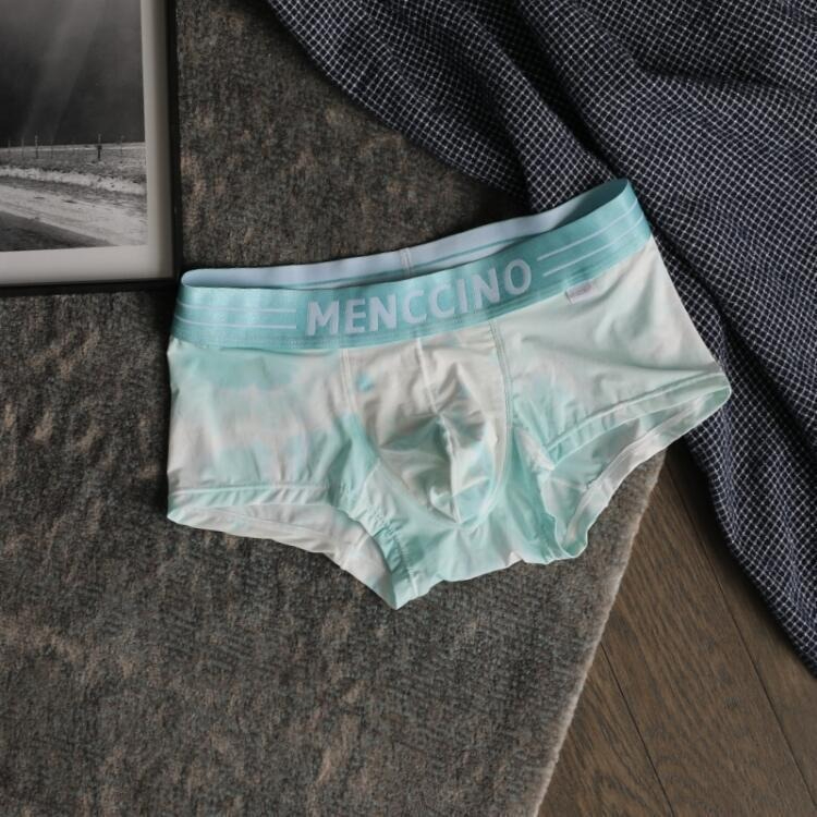 【潮流涂鸦系列】秋季新品印花超柔冰絲低腰男士四角内褲
