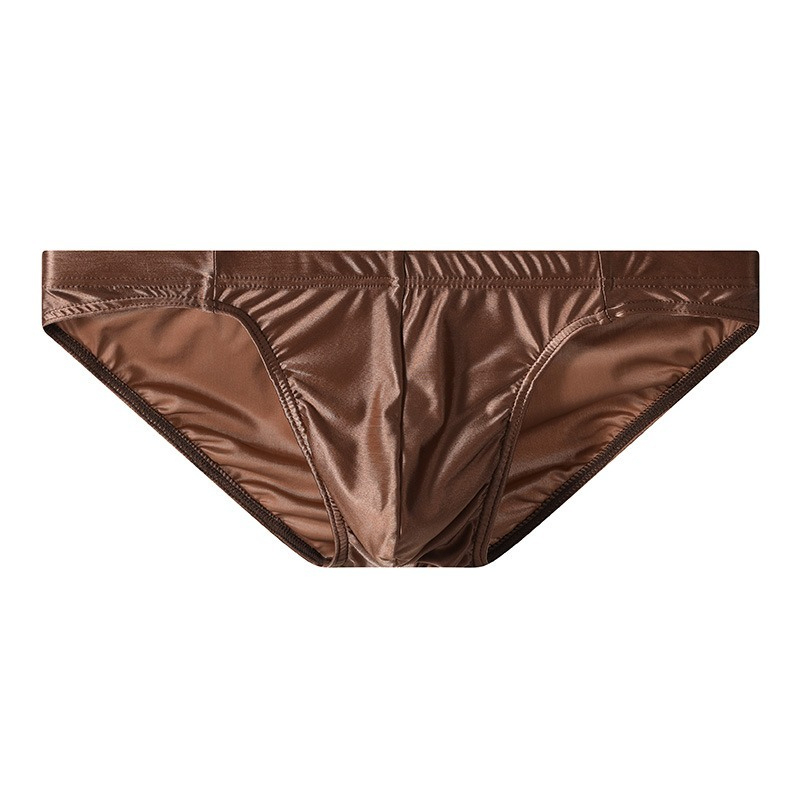 【極簡冰絲美學】透氣裸感輕薄純色個性U凸囊袋男士三角内褲