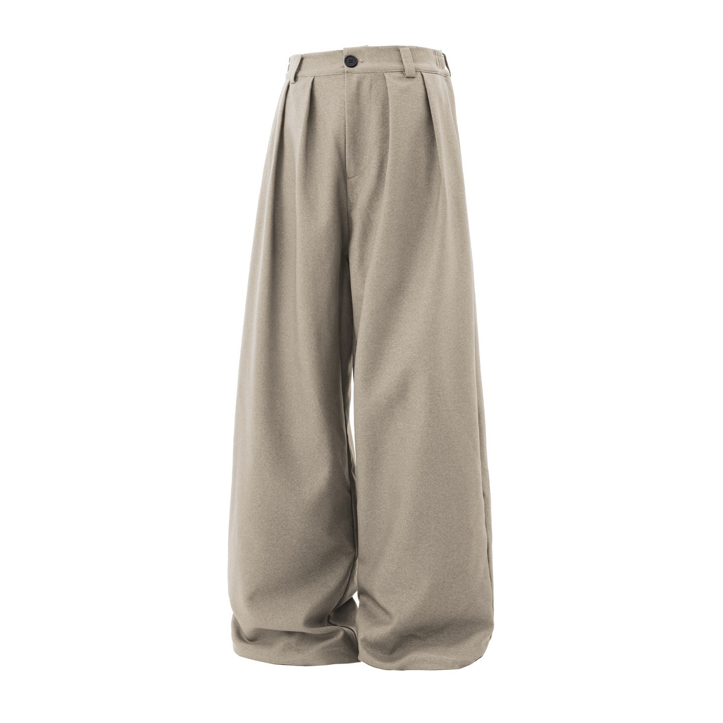 【日系復古系列】秋季新款順滑吹乾打褶西褲男士長褲休閑褲