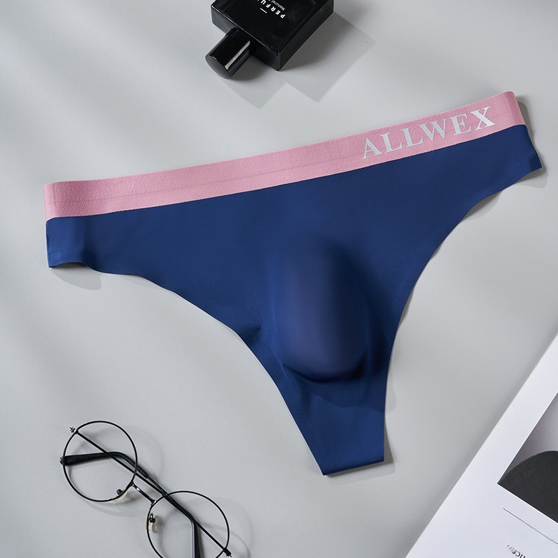 【輕奢撞色系列】全台爆賣！夏季3D衝模性感低腰冰絲男士T褲