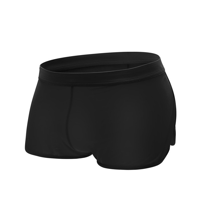 【冰絲涼感】側開叉運動風平角男生內褲