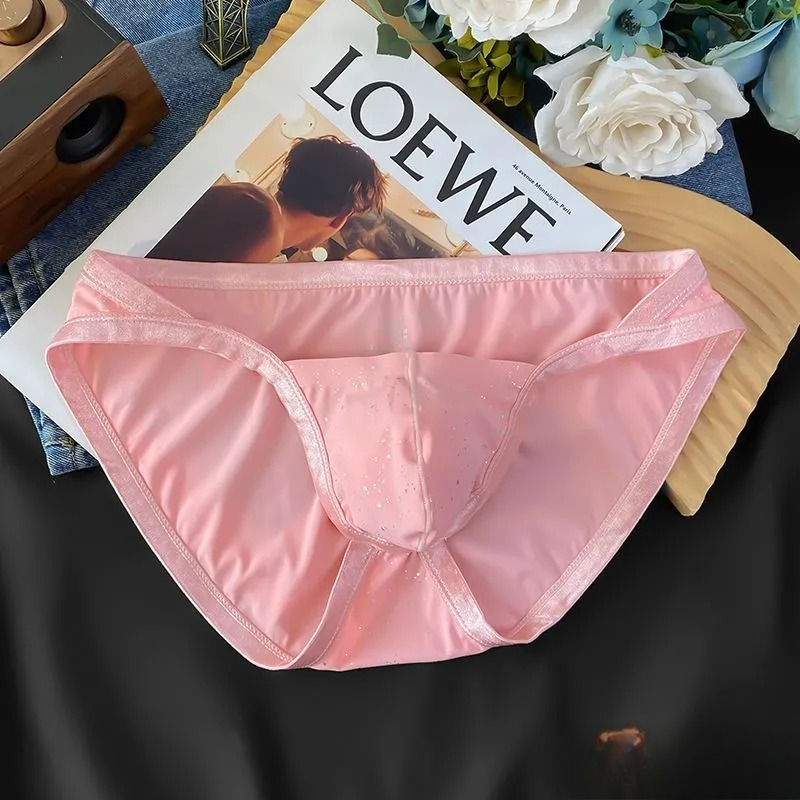 [Copy]【空氣感冰絲體驗】透氣冰絲輕薄一片式U凸男士丁字内褲