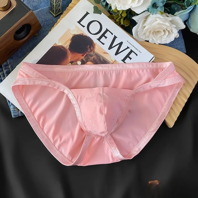 [Copy]【空氣感冰絲體驗】透氣冰絲輕薄一片式U凸男士丁字内褲