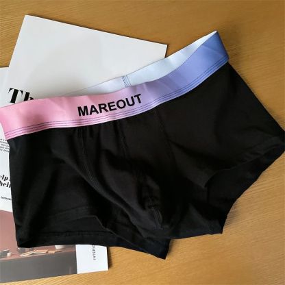 [Copy]【升級内檔吸濕排汗】時尚北歐風字母腰帶純色透氣抗菌U凸囊袋運動男士四角内褲