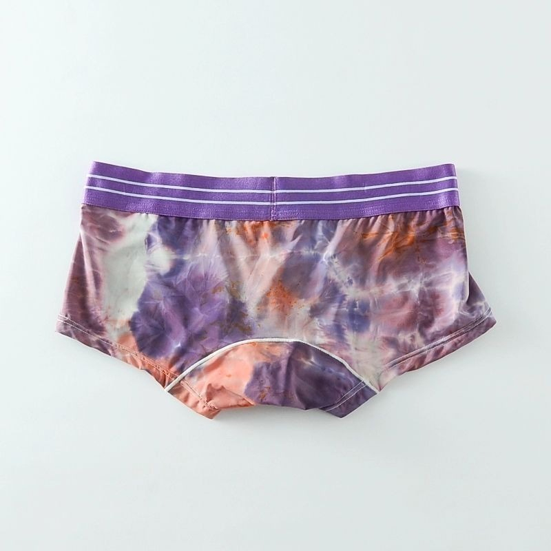 【潮流涂鸦系列】秋季新品印花超柔冰絲低腰男士四角内褲