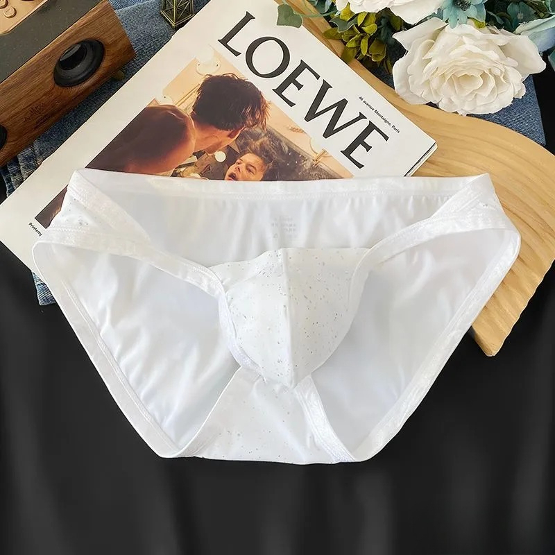 [Copy]【空氣感冰絲體驗】透氣冰絲輕薄一片式U凸男士丁字内褲