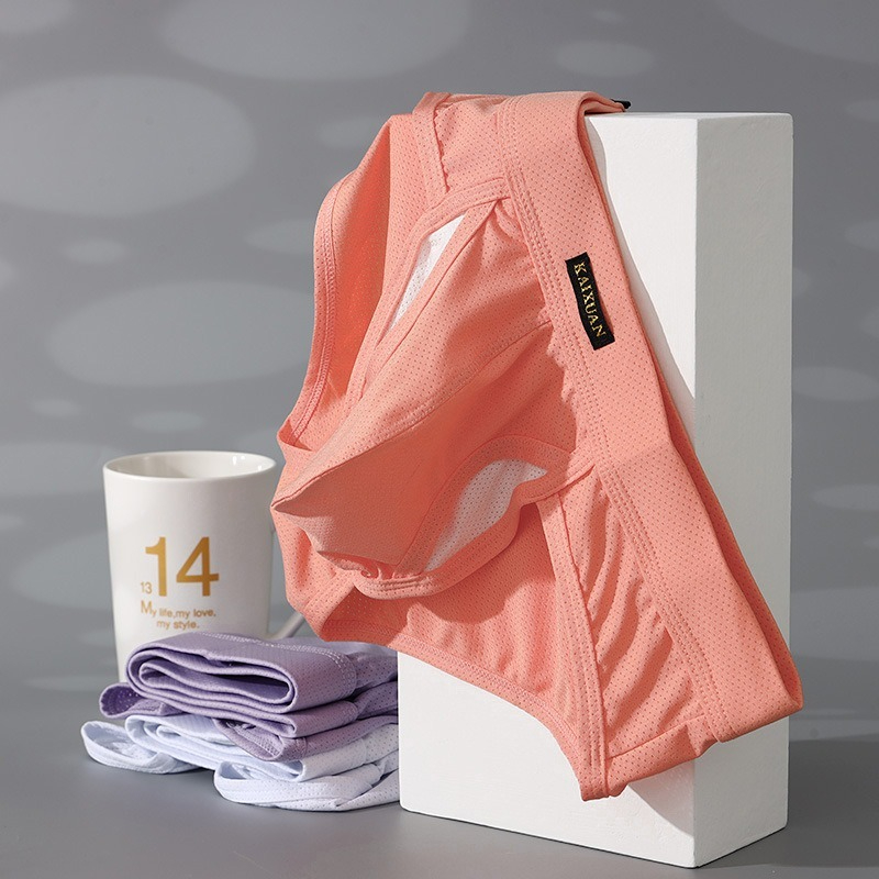 【冰絲網孔系列】冰絲網孔速乾分離式側開口男士三角內褲