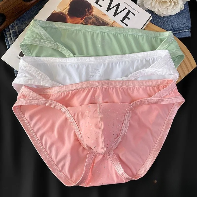 [Copy]【空氣感冰絲體驗】透氣冰絲輕薄一片式U凸男士丁字内褲