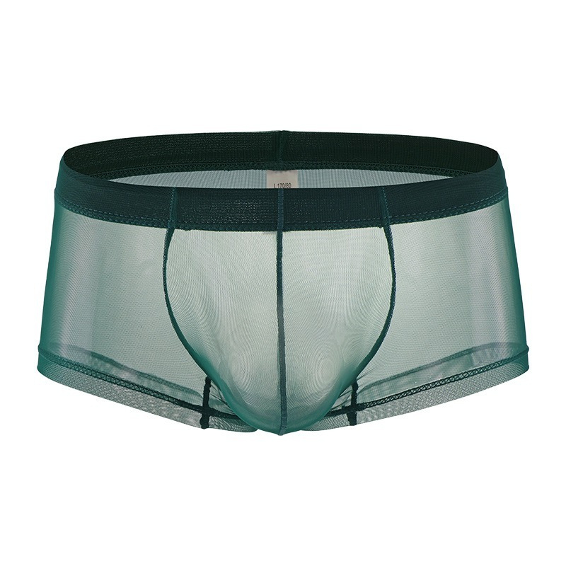 【薄如蟬翼】20D冰絲網紗透氣性感小平角內褲