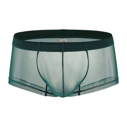 【薄如蟬翼】20D冰絲網紗透氣性感小平角內褲