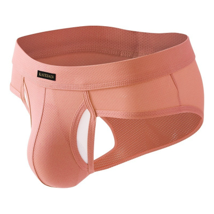 【冰絲網孔系列】冰絲網孔速乾分離式側開口男士三角內褲