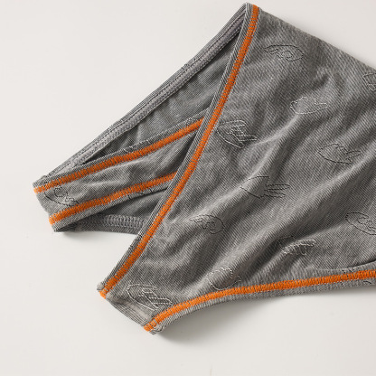 【舒仕莫代爾系列】性感印花撞色低腰透氣U凸大囊袋男士三角內褲