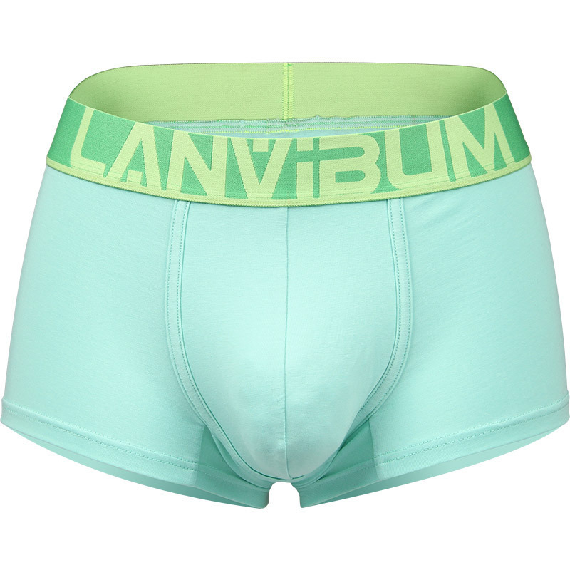 [Copy]【糖果風系列】秋季新品印花超柔冰絲低腰男士四角内褲