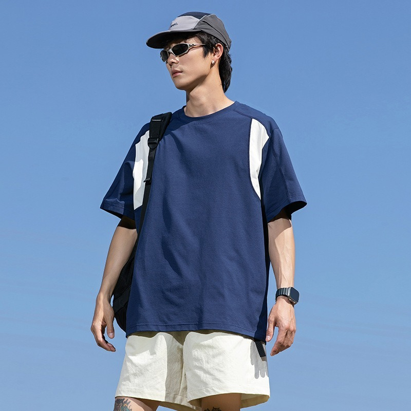 【山系戶外風】久穿如新~夏季涼感速乾拼色防曬T恤