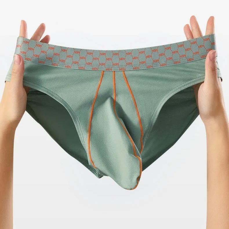 【柔軟冰絲包裹】吸濕排汗加大囊袋輕個性腰帶男士三角内褲