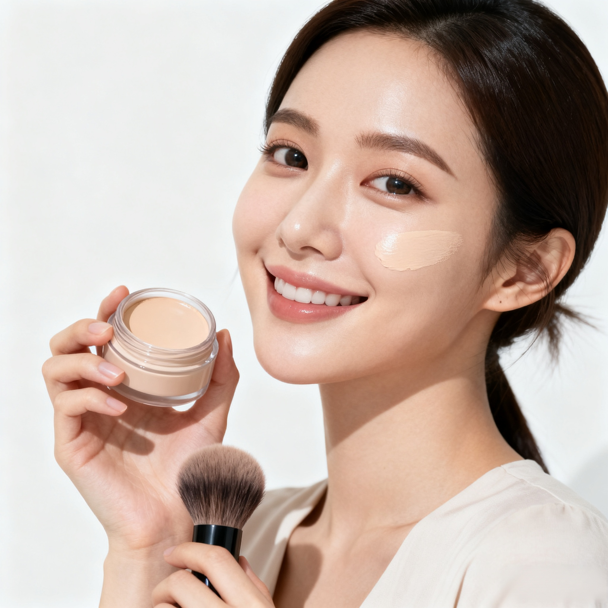 【ซื้อแถมแปรงแต่งหน้า】คอนซีลเลอร์ปกปิดได้ดีขายดี