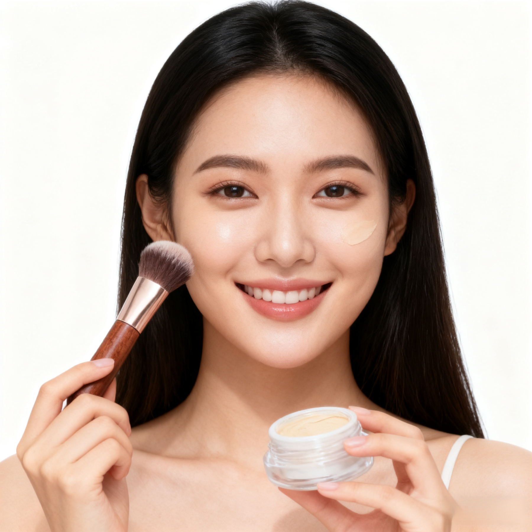 【ซื้อแถมแปรงแต่งหน้า】คอนซีลเลอร์ปกปิดได้ดีขายดี