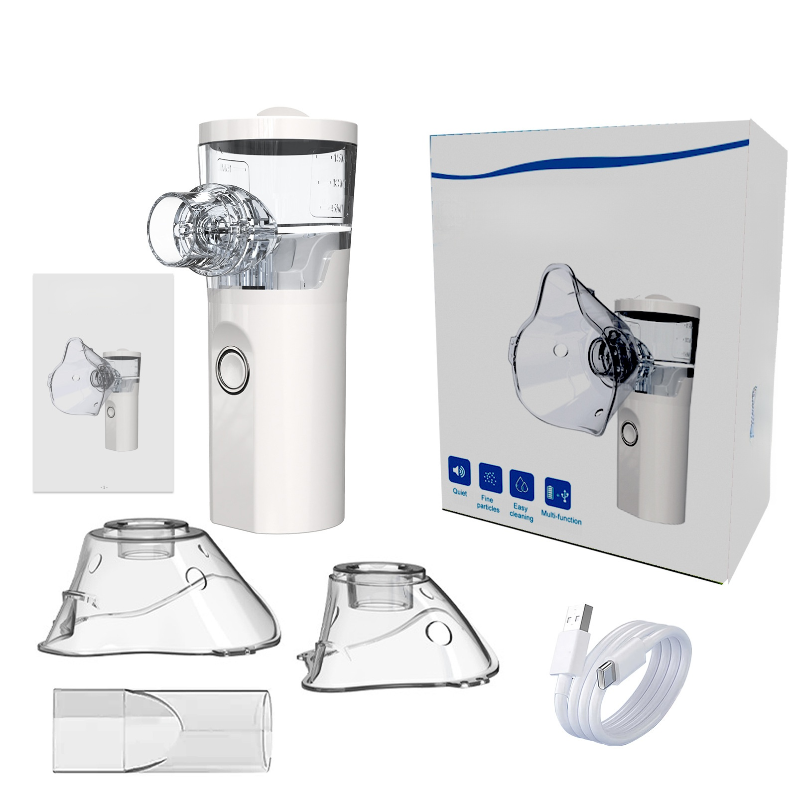 【หายใจคล่อง】เครื่องพ่นละอองยาแบบพกพา