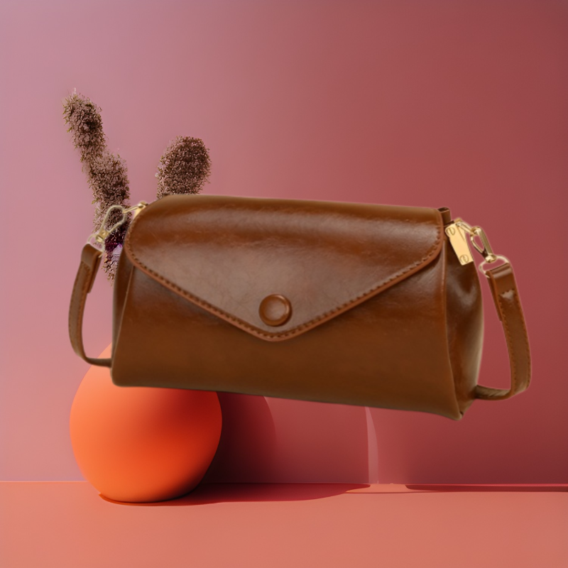 【ทันสมัย ใส่ได้ทุกโอกาส】กระเป๋าสะพายข้างแฟชั่นเรียบง่าย