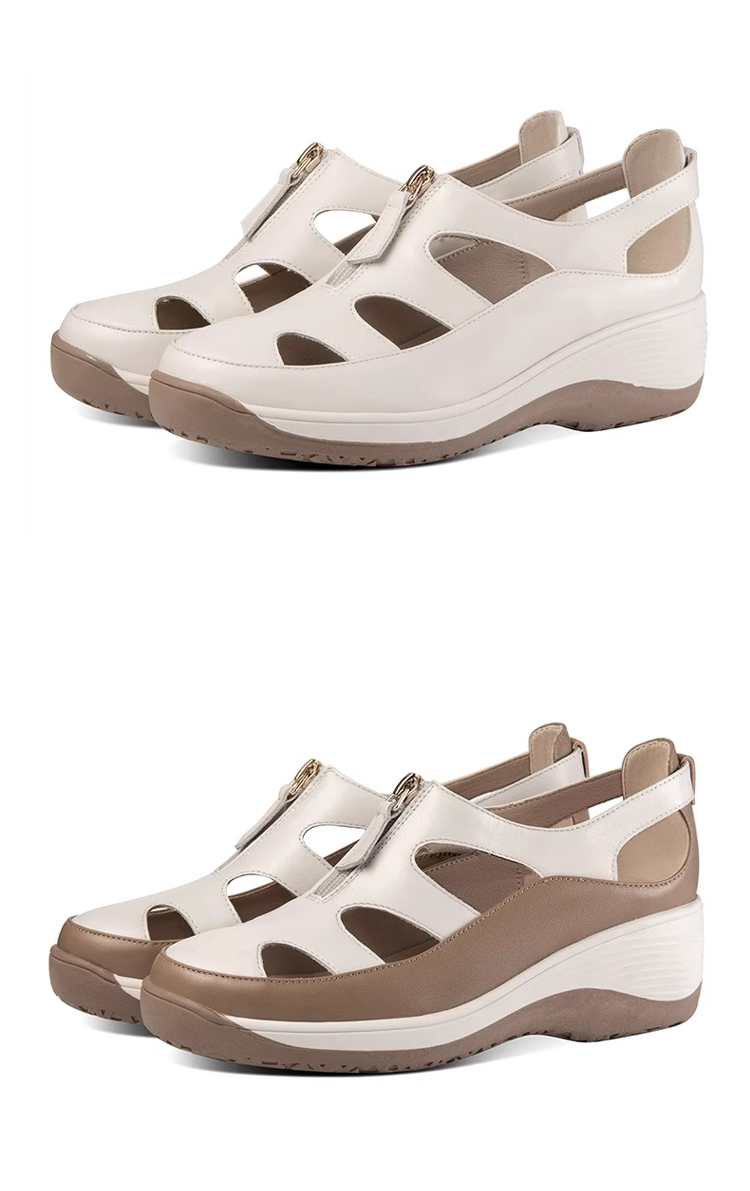 การเดินทั้งวันก็ไม่เหนื่อย รองเท้าแตะแบบกลวงปิดหัวพื้นนุ่ม