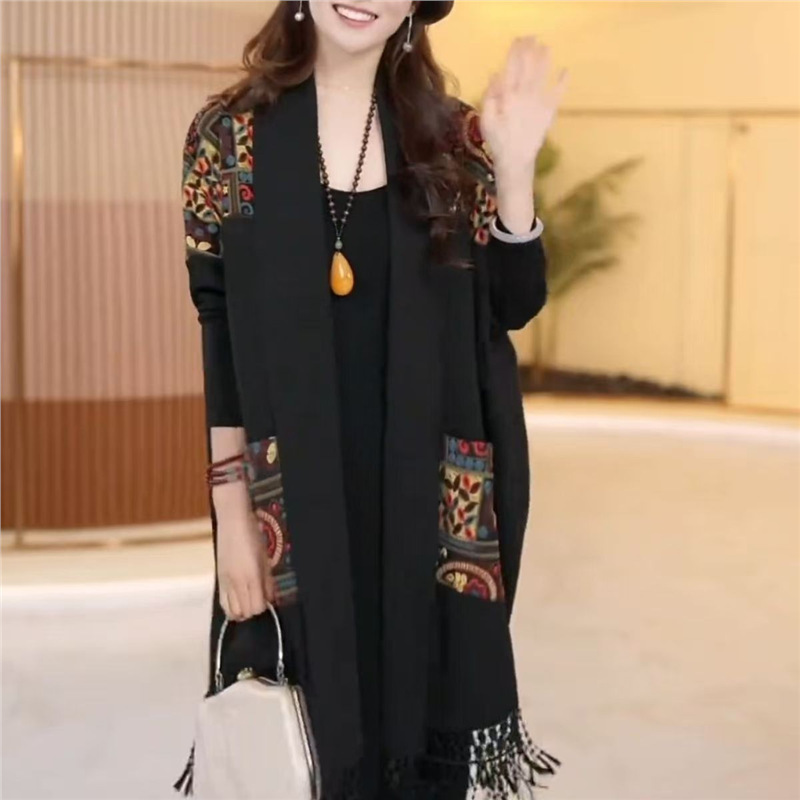 【คลุมปุ๊บ เพรียวปั๊บ! ไอเทมเด็ดพรางหุ่นที่ต้องมีติดตู้】คาร์ดิแกนผ้าคลุมไหล่แต่งพู่