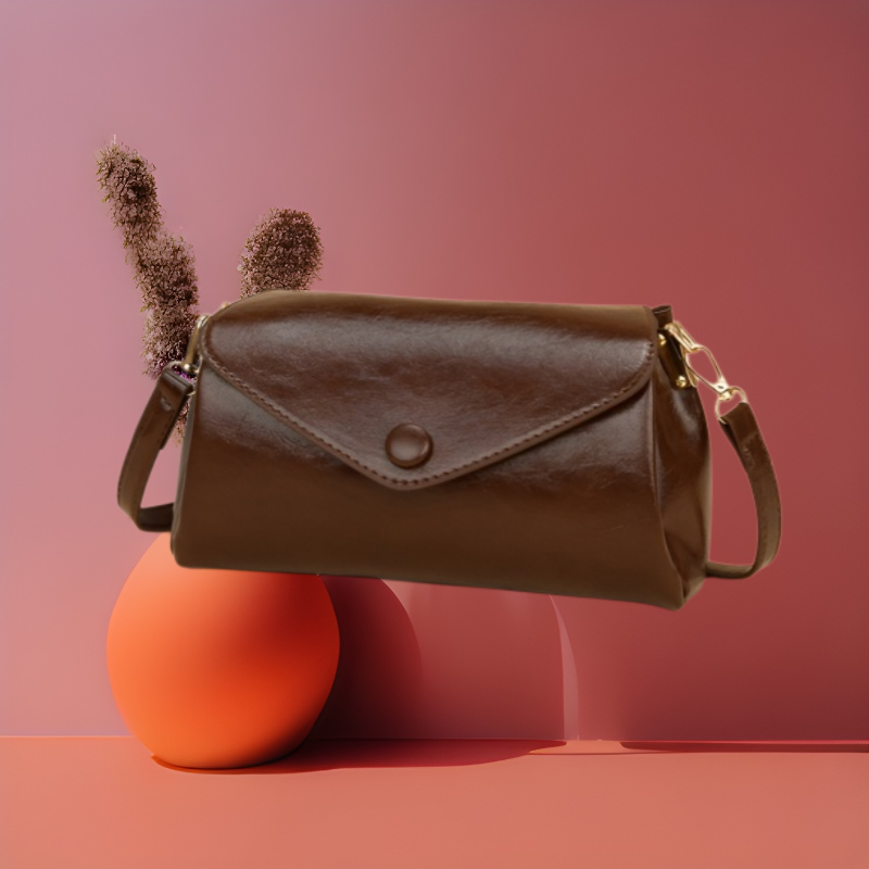 【ทันสมัย ใส่ได้ทุกโอกาส】กระเป๋าสะพายข้างแฟชั่นเรียบง่าย