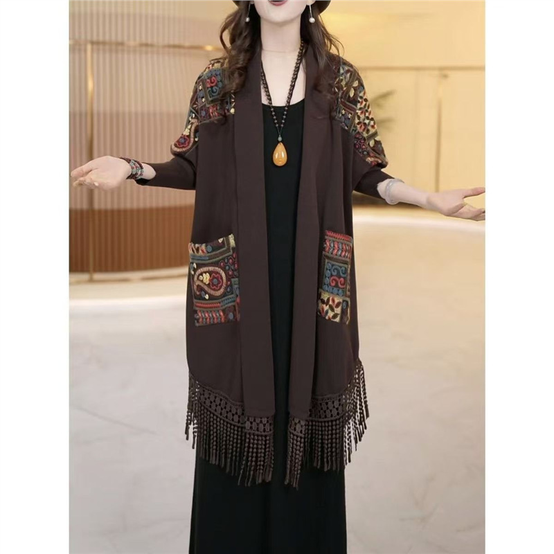 【คลุมปุ๊บ เพรียวปั๊บ! ไอเทมเด็ดพรางหุ่นที่ต้องมีติดตู้】คาร์ดิแกนผ้าคลุมไหล่แต่งพู่