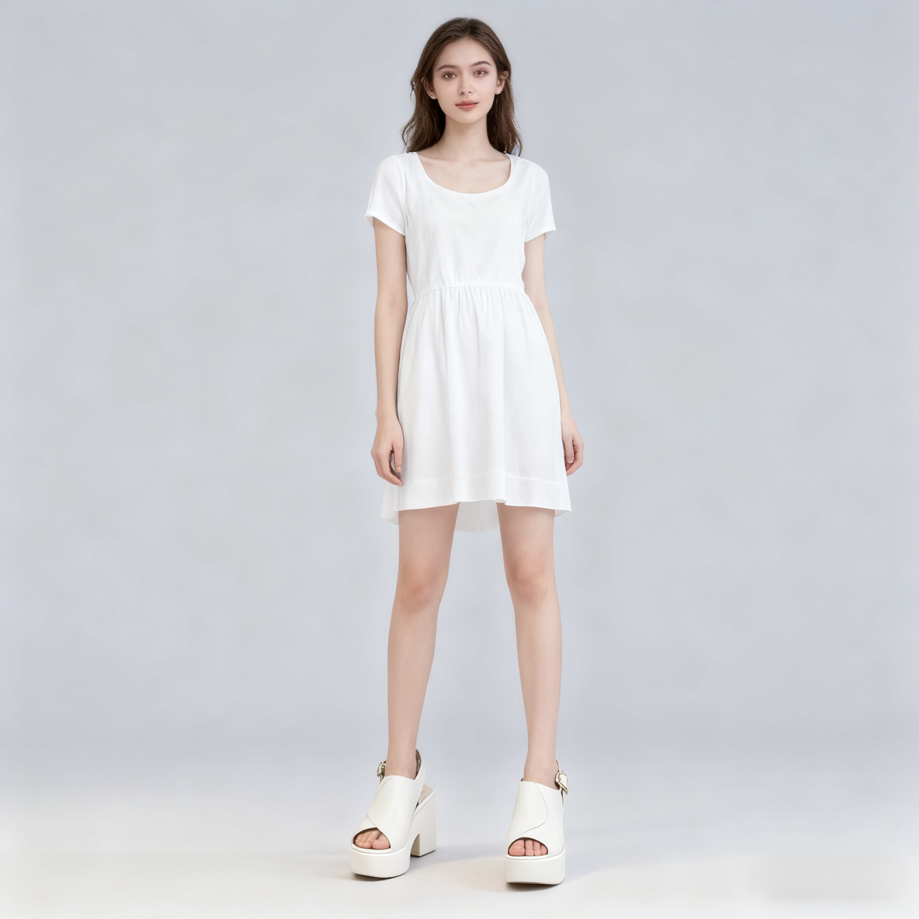 【👠❤️บรรลุ ขายาว ได้อย่างง่ายดาย】รองเท้าแตะปากปลาพื้นหนานุ่มสบาย