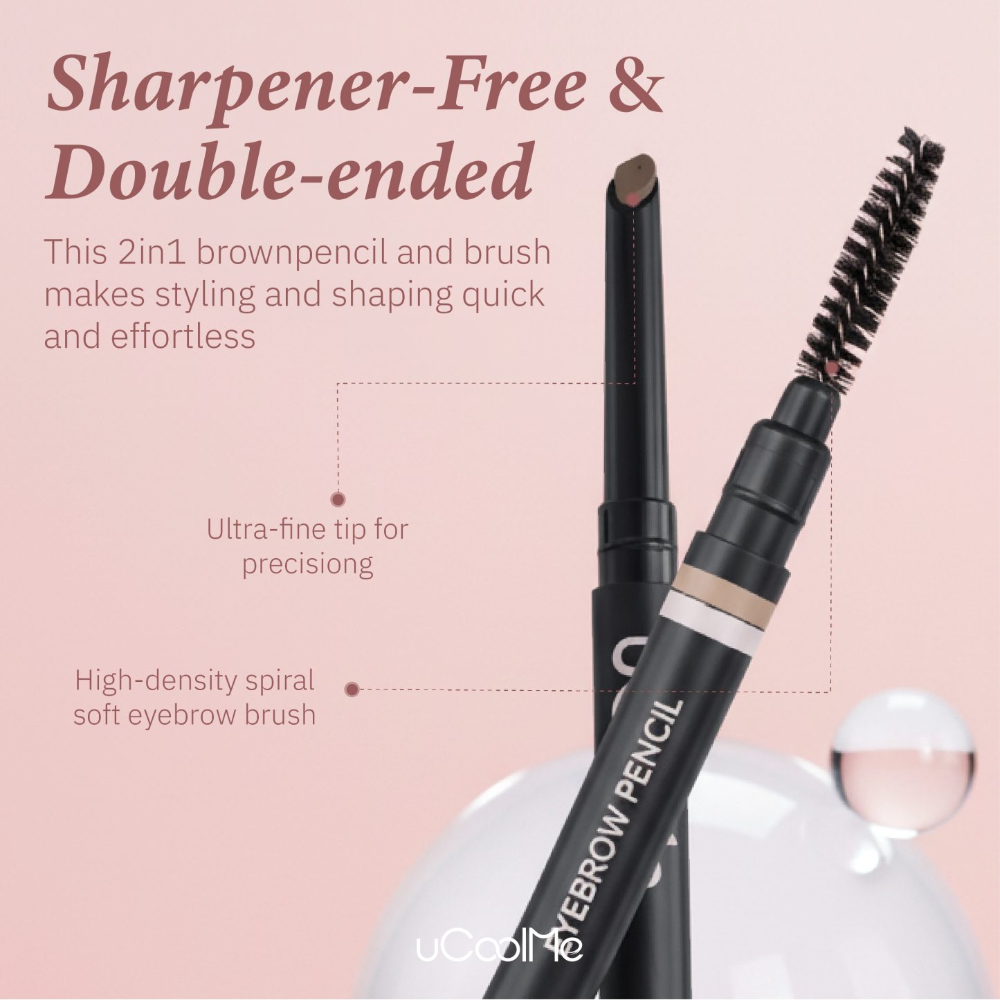 uCoolMe Smooth Machete Eyebrow Pencil