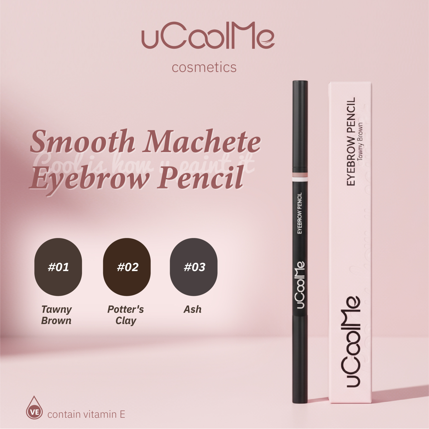 uCoolMe Smooth Machete Eyebrow Pencil