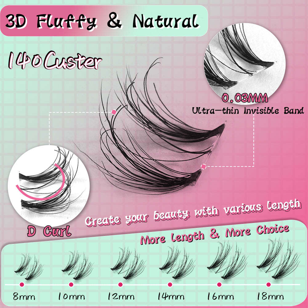 BORN 3D DAINTY Lashes kit.