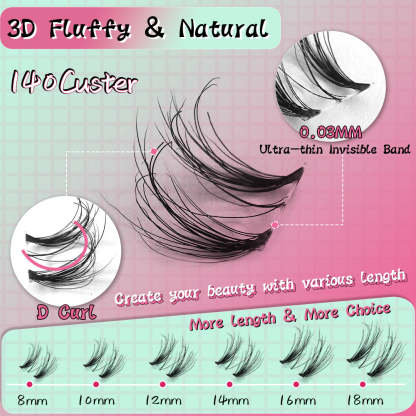 BORN 3D DAINTY Lashes kit.