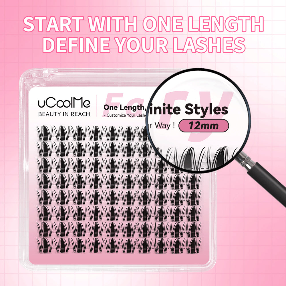 Fariy One Length Lashes Custom Lashes.