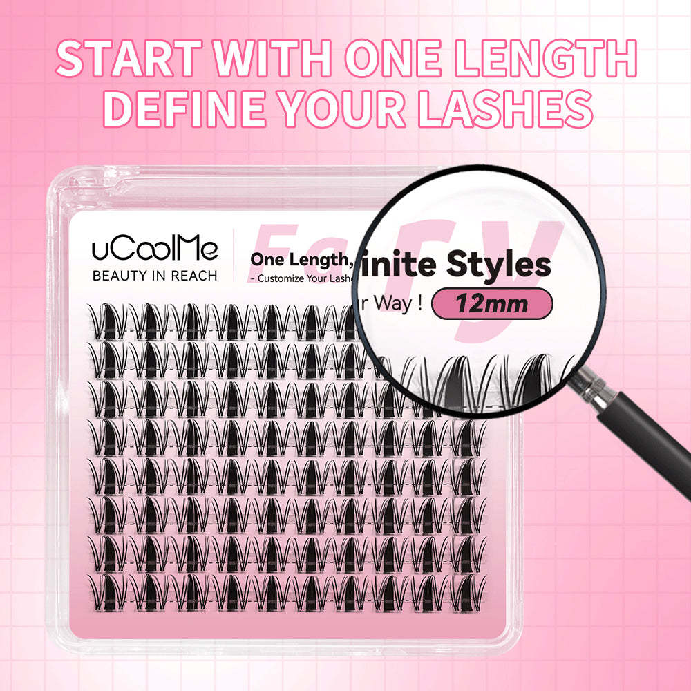 Fariy One Length Lashes Custom Lashes.