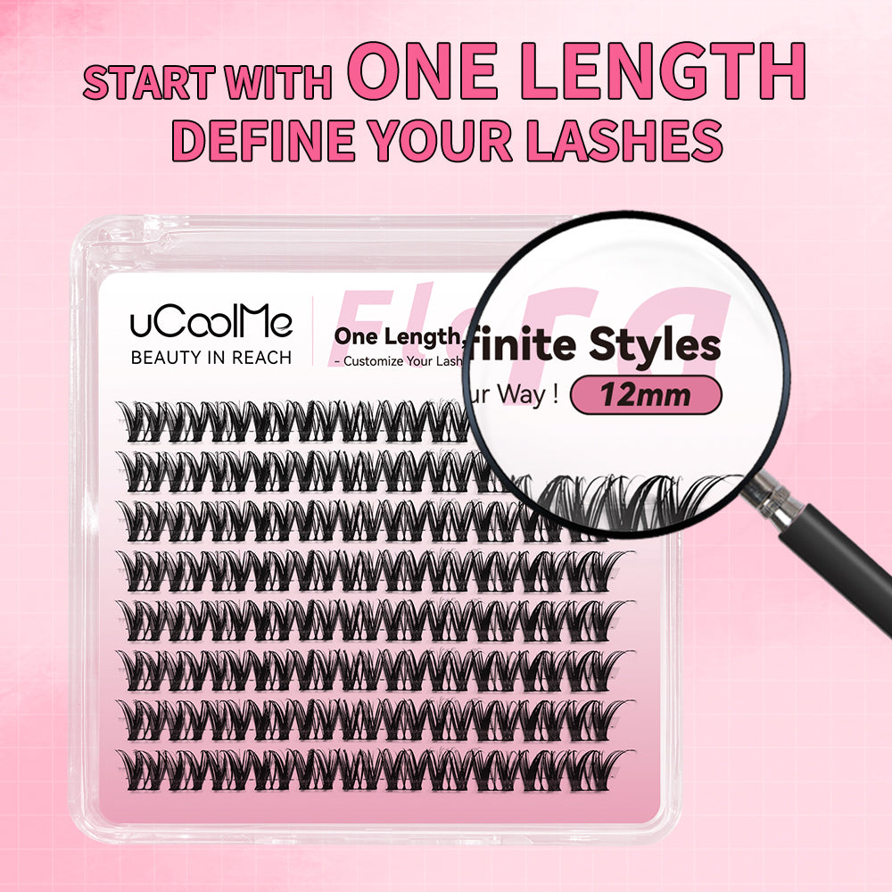 Flora 049 One Length Lashes Custom Lashes-only 8mm.
