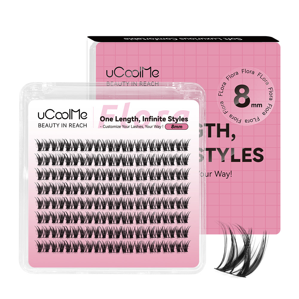 Flora 049 One Length Lashes Custom Lashes-only 8mm.