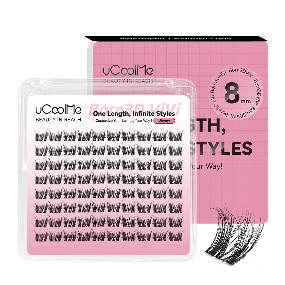 VIVI One Length Lashes Custom Lashes-Only 8mm
