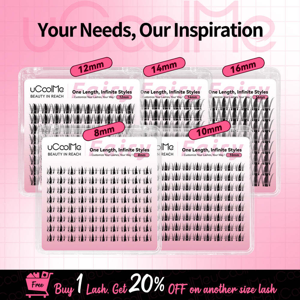 Fariy One Length Lashes Custom Lashes.
