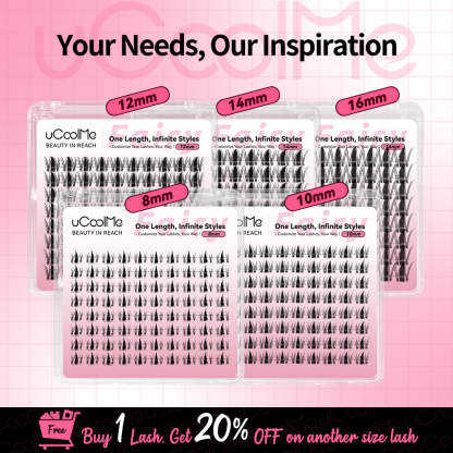 Fariy One Length Lashes Custom Lashes.