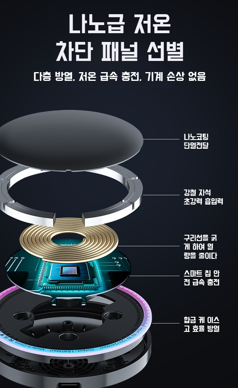 내비게이션용 차량 스마트폰 거치대 설치 모습