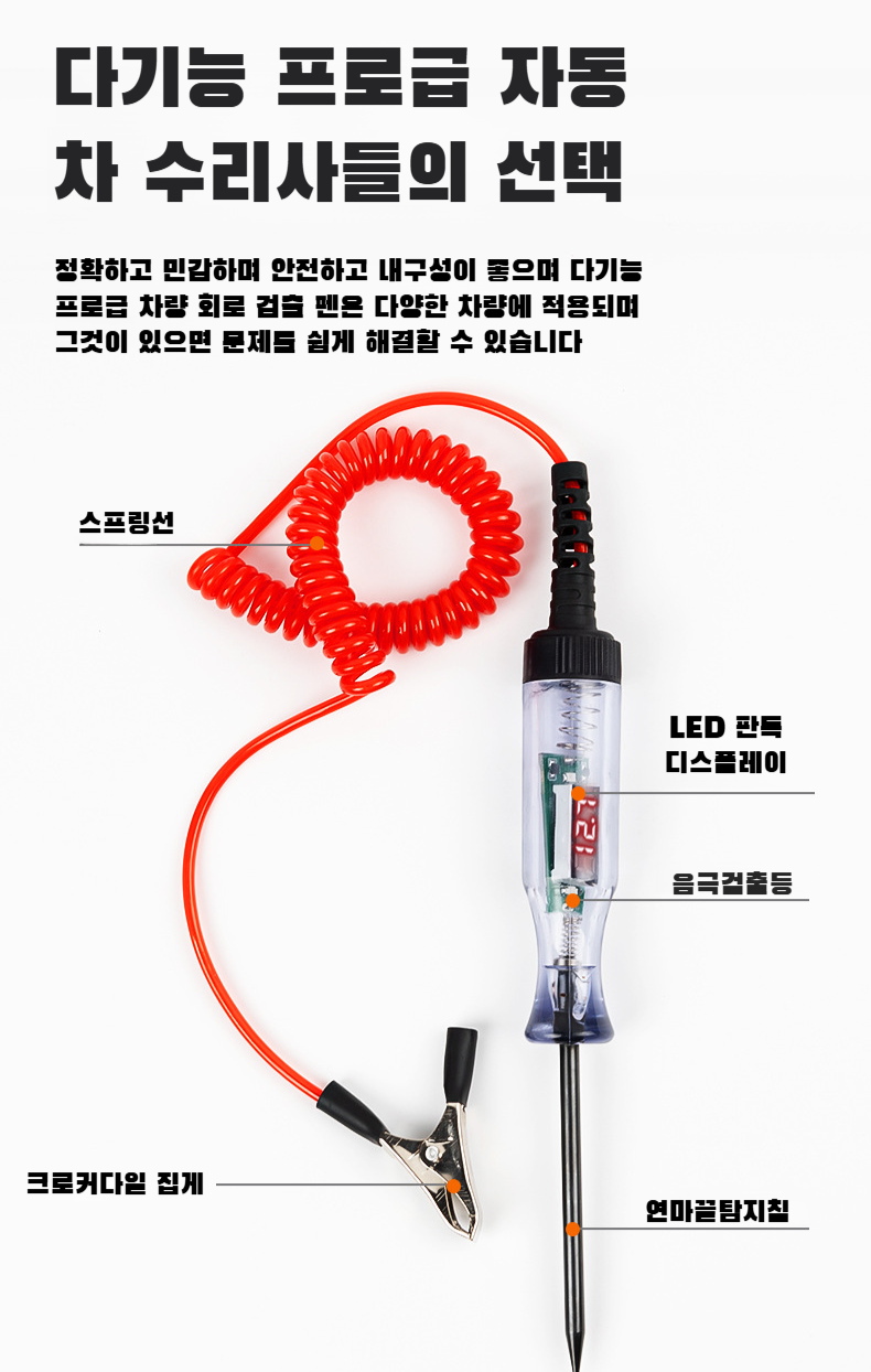 고속 자동차 전용 고장 검출 펜 기능 설명