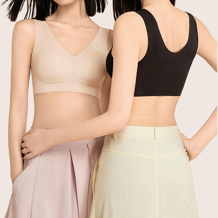 涼感通気性無痕ブラジャー