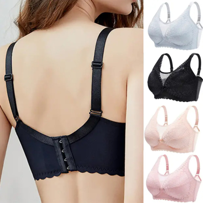 コイルなし前ボタン妊婦用ブラジャー